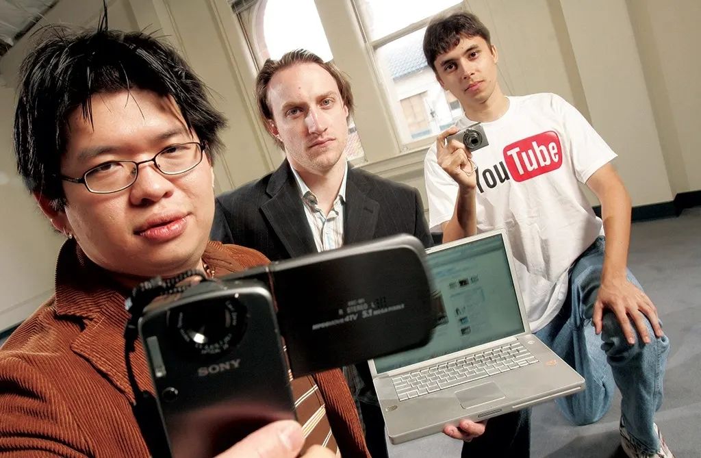 YouTube Co-Founder Steve Chen, Chad Hurley, and Jawed Karim